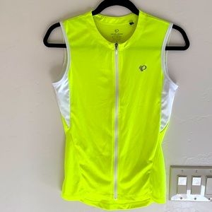 Neon Pearl Izumi bike jersey